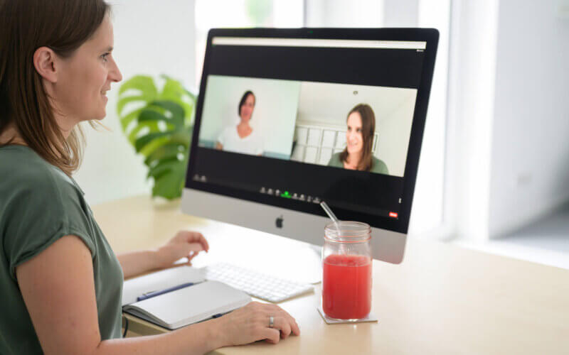 Kundengespräch in Zoom